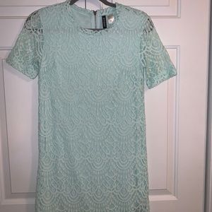 Mint lace dress